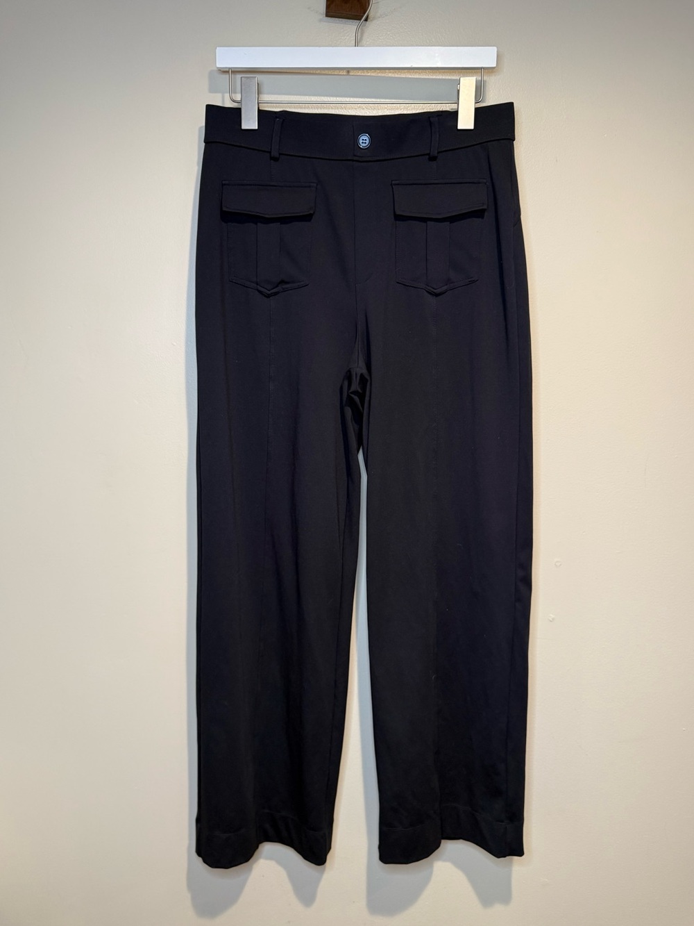 Halara High Waisted Button Pocket Wide Leg Work Pants - Picture 2 of 7